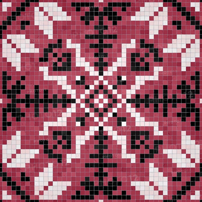 Mosaic tiles background, seamless vector pattern
