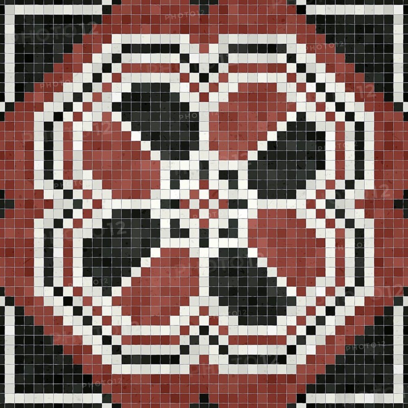 Mosaic tiles background, seamless vector pattern