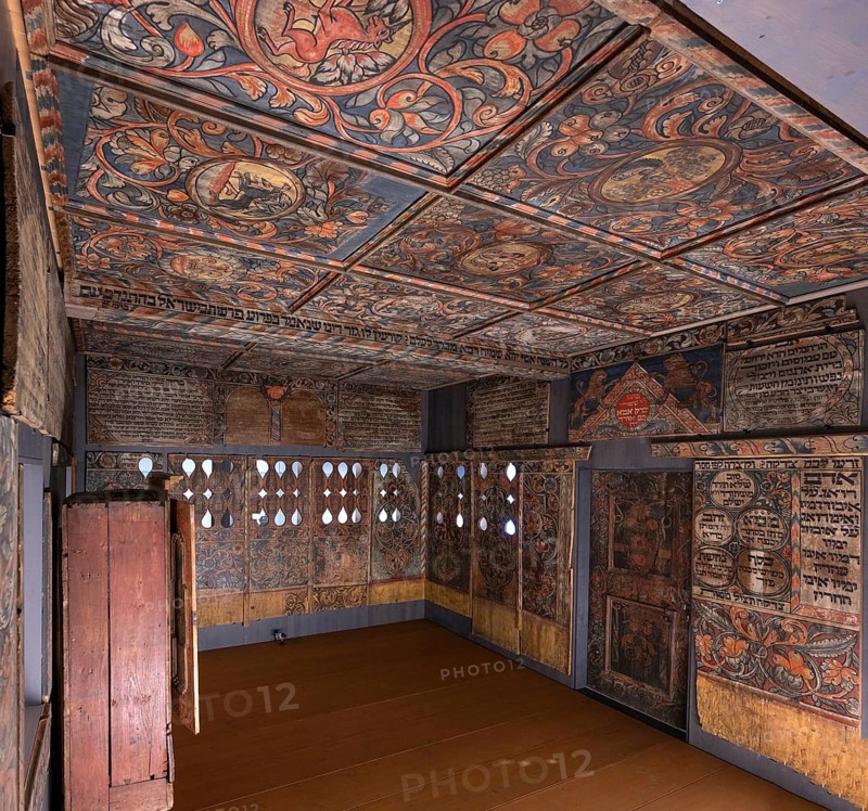 Panelling of the synagogue from Unterlimpurg, Hällisch-Fränkisches Museum, Schwäbisch Hall, Baden-Württemberg, Germany, Europe