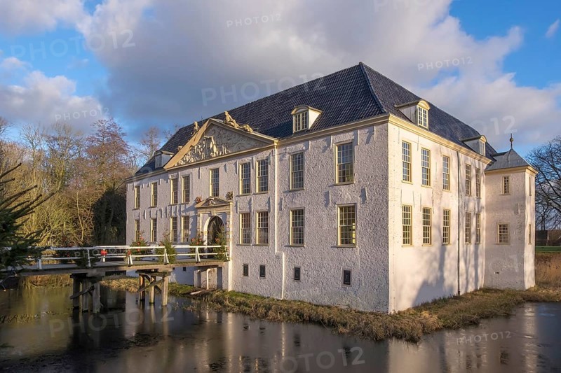 Norderburg moated castle or Dornum Castle, Dornum, East Frisia, Lower Saxony, Germany, Europe
