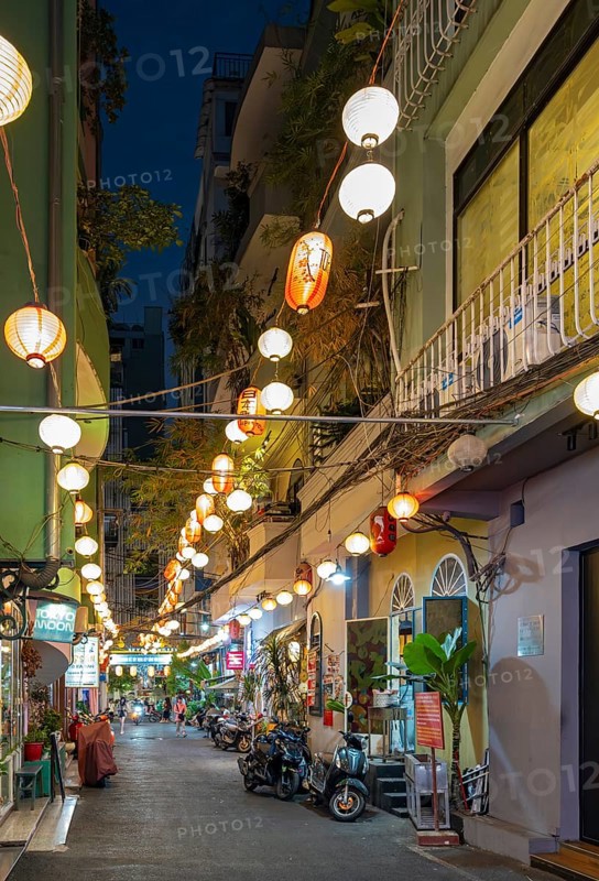 Saigon Japan Town by night, Ho Chi Minh City, Vietnam, Asia