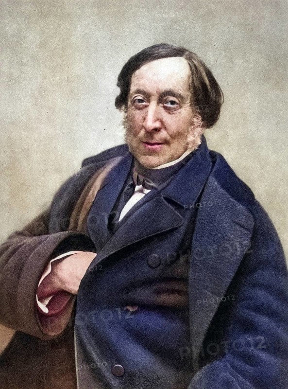 Gioachino (Antonio) Rossini (1792-1868), Italian composer. After a photograph by Nadar, pseudonym of Gaspard-Felix Tournachon (1820-1910), Historic, digitally restored reproduction from a 19th century original, Record date not stated