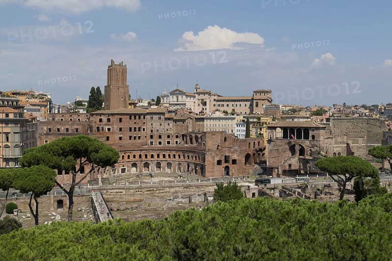View from Monumento Vittorio Emanuele II, Piazza Venezia, Rome, Italy, Europe