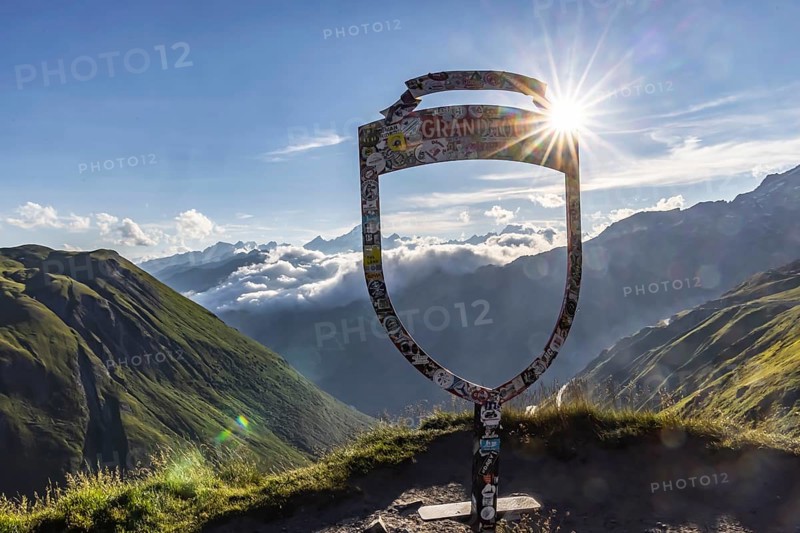 Furka Pass. Grand Tour of Switzerland. Circular route for tourists to the highlights of Switzerland, past 46 top attractions, landscapes and over five Alpine passes. 84 photo spots included.Realp, Canton Uri, Switzerland, Europe