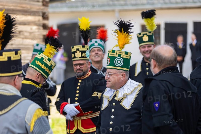 Minister-President Michael Kretschmer visits Schneeberg on the occasion of the mining dispute day, Siebenschlehner Pochwerk, Schneeberg, Saxony, Germany, Europe