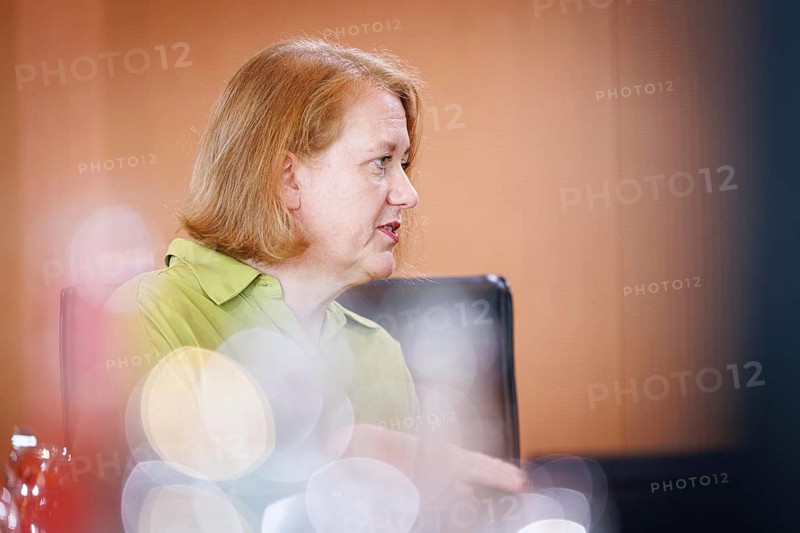 Lisa Paus, Federal Minister for Family Affairs, Senior Citizens, Women and Youth, pictured at the start of a cabinet meeting in the Federal Chancellery. Berlin, 24.07.2024