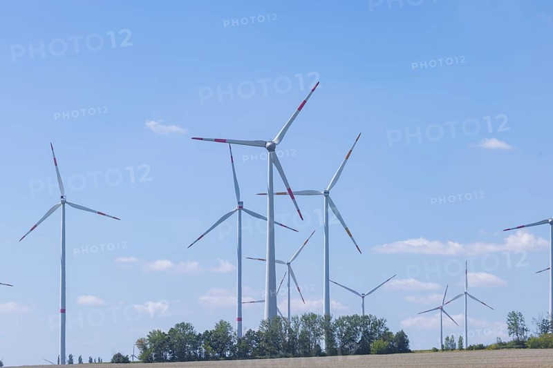 Hochheim wind farm, Wangenheim, Thuringia, Germany, Europe