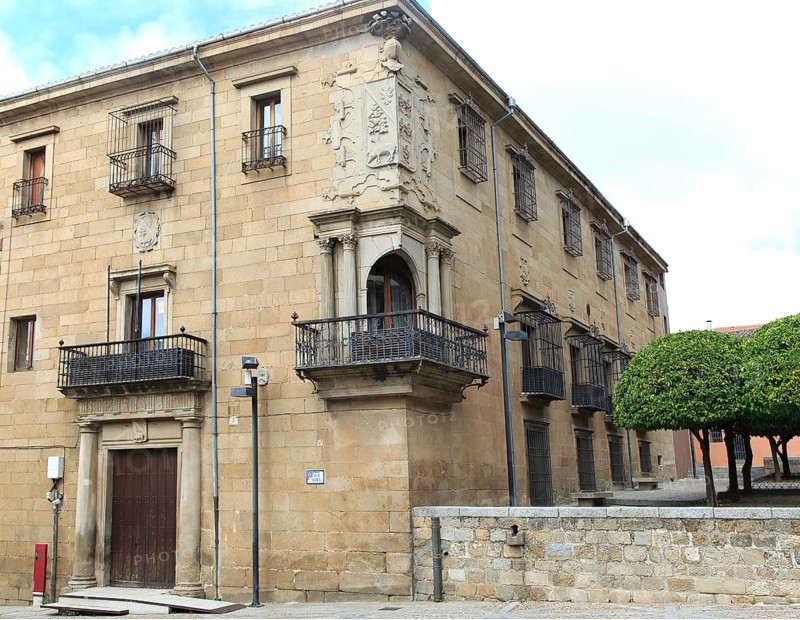 Historic palace mansion Casa del Doctor Trujillo, Plasencia, Caceres province, Extremadura, Spain, Europe