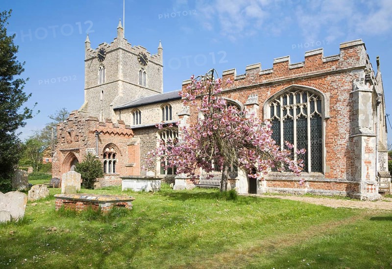 St Mary's parish church, Bures, Suffolk, England, United Kingdom, Europe