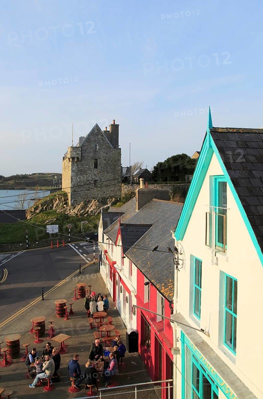 Historic buildings and castle, Baltimore, County Cork, Ireland, Irish Republic, Europe