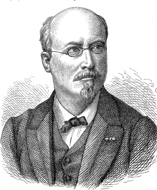 Joseph Joachim Raff, 27 May 1822, 24 June 1882, was a German composer and music teacher of Swiss origin, Historical, digital reproduction of an original from the 19th century