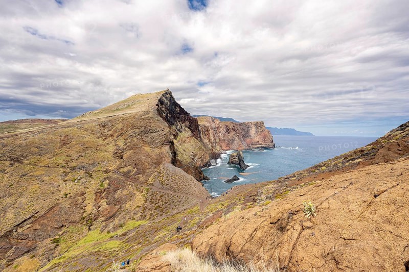 Hiking trail PR 8 on the Vereda Ponta de São Lourenço, Caniçal, Madeira, Portugal, Europe