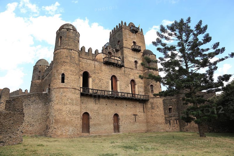 Amhara region, in the Gemp palace complex in Gondar, Gonder, imperial palace, UNESCO, world, heritage, cultural heritage, Ethiopia, Africa