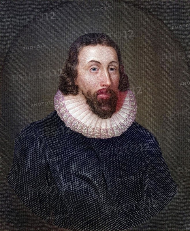 John Winthrop 1587 or 1588 to 1649 English born Puritan who became first Governor of Massachusetts Bay Colony 19th century engraving by C.W. Sharpe after Vandyke, John Winthrop 1587 or 1588 to 1649 English born Puritan who became first Governor of Massachusetts Bay Colony From 19th century engraving by C.W. Sharpe after Vandyke, Historic, digitally restored reproduction from a 19th century original, Record date not stated