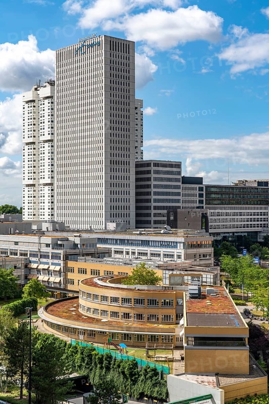 Rotterdam skyline, city centre, Erasmus MC building, Erasmus University Medical Center, clinic, hospital, university hospital, Netherlands