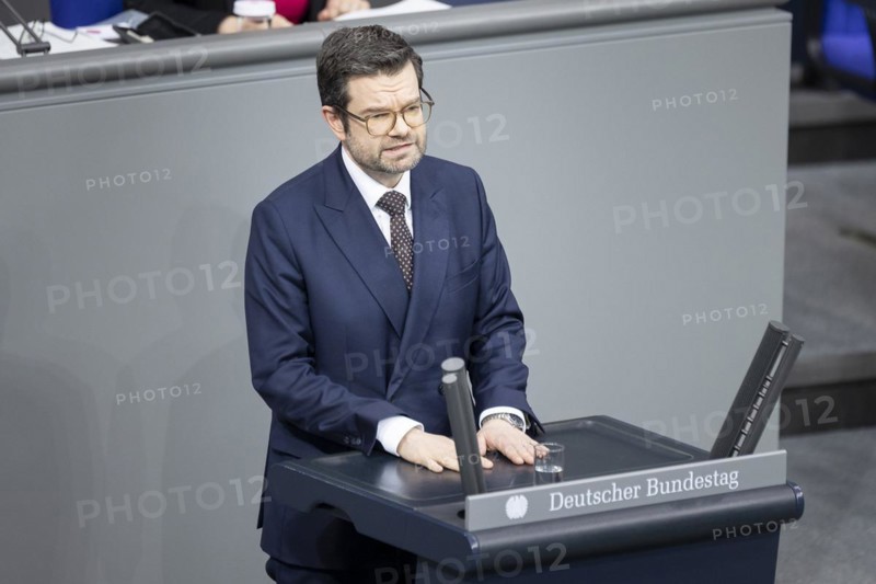 Marco Buschmann (FDP), Federal Minister of Justice, delivers a speech in the plenary session of the German Bundestag in Berlin, 14 March 2024