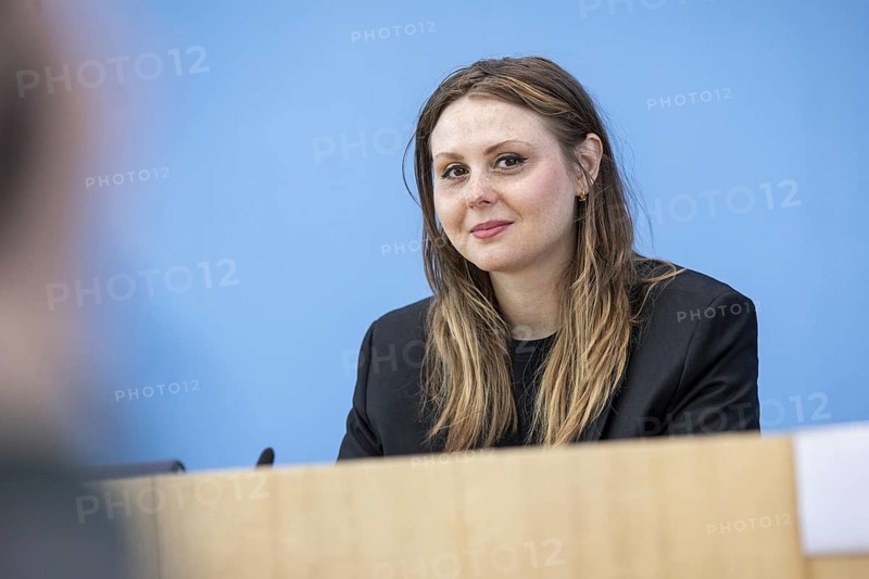 Ariel Elbert, board member of Keshet Germany, recorded during a press conference at the Federal Press Conference Centre on the topic: Antisemitic alliances after 7 October, Civil Society Situation Report on Antisemitism in Berlin, 6 June 2024