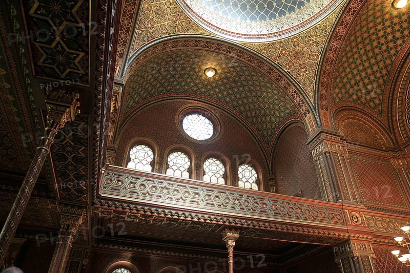 Interior view, Spanish Synagogue in the Josefstadt district of Prague, Czech Republic, Europe