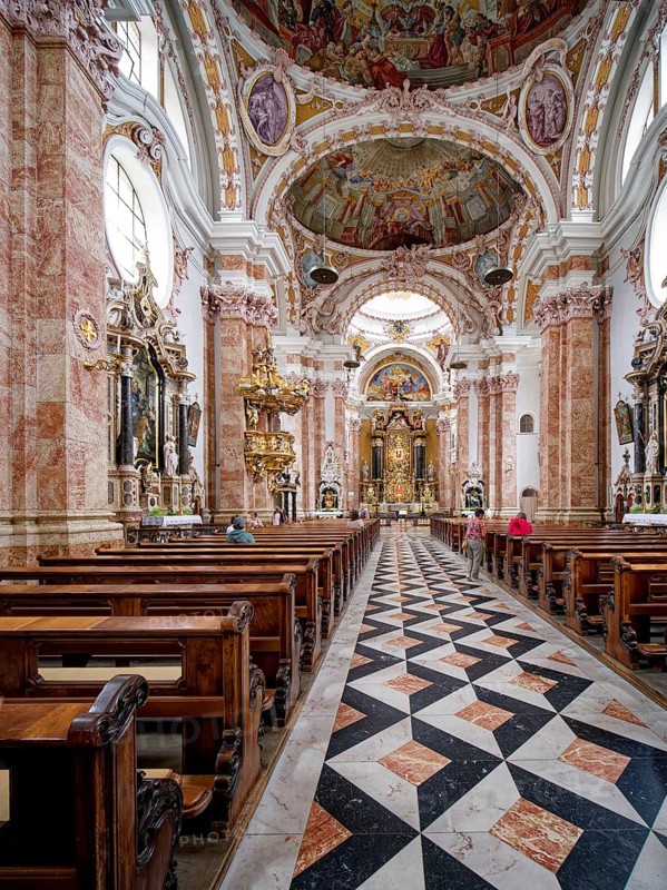 St Jakob's Cathedral, Innsbruck Cathedral, Cathedral, Interior, Innsbruck, Tyrol, Austria, Europe