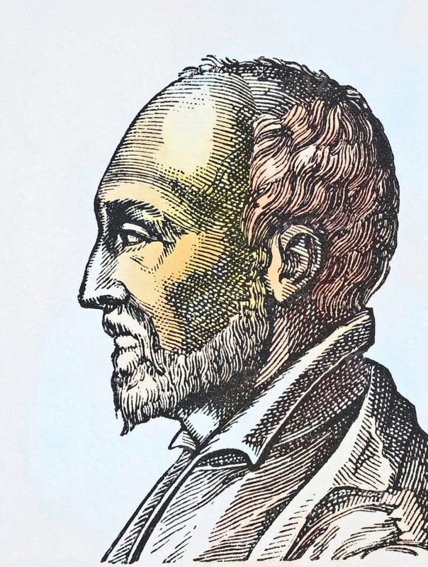 Jean Daurat, 1508, 1588, French poet, scholar and member of the Pleiade. From Science and Literature in The Middle Ages by Paul Lacroix, published in London 1878, Historical, digitally restored reproduction from a 19th century original, Record date not stated