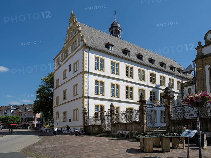 Theological faculty, grammar school, Renaissance style, Paderborn, Westphalia, North Rhine-Westphalia, Germany, Europe