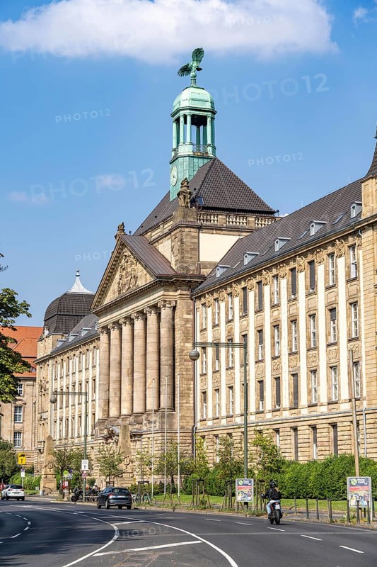 Building of the Düsseldorf district government, on Cecilienallee, administration building, Düsseldorf, North Rhine-Westphalia, Germany, Europe