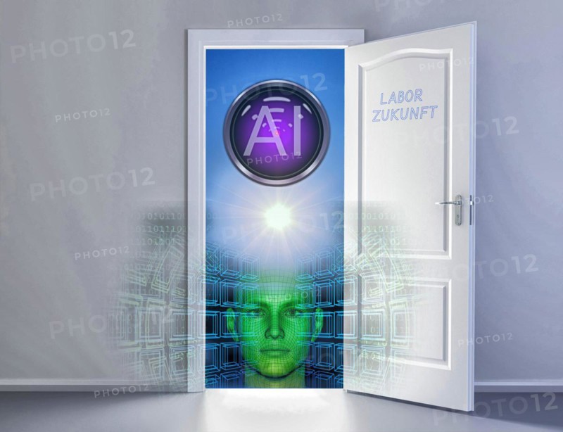 Symbol photo, AI, ChatGBT, AI, OpenAI, chatbot, artificial intelligence, artificial intelligence, IT system, computer science, IT technology, computer system, software, Microsoft, silicon brain, thinking machine, creativity, new wonder of the world, Einstein replacement, problem intelligence, AI research, language robot, algorithm, AI danger