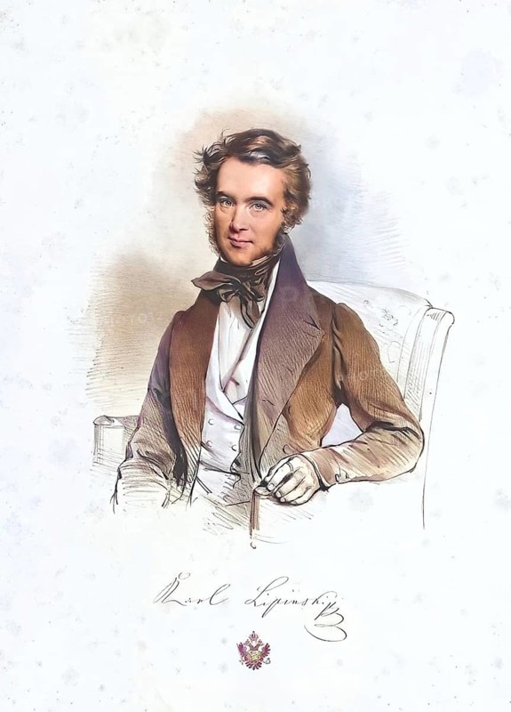 Karol Jozef Lipinski, Karl Lipinski (born 30 October 1790 in Radzyn Podlaski, Poland-Lithuania, died 16 December 1861 in Urlow near Lemberg, Austrian Empire) was a Polish violinist, composer and opera conductor, Historic, digitally restored reproduction from a 19th century original, Record date not stated