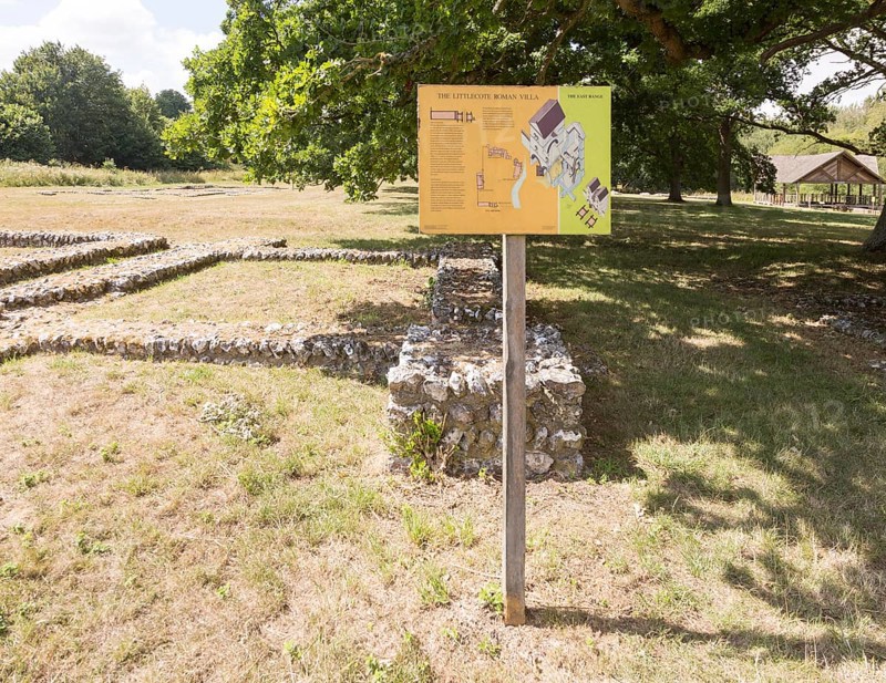 Roman villa remains at Littlecote House Hotel, Hungerford, Berkshire, England, UK
