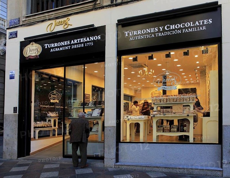 Torrons Vicens, Turrones Y Chocolates, nougat and chocolate shop, Madrid city centre, Spain, Europe