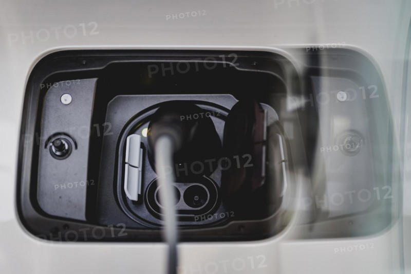 Charging socket of a Mini, taken in Berlin, 13/03/2024