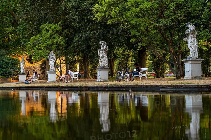 Palace Garden, park at the Electoral Palace, in the city centre of Trier, Rhineland-Palatinate, Germany, Europe