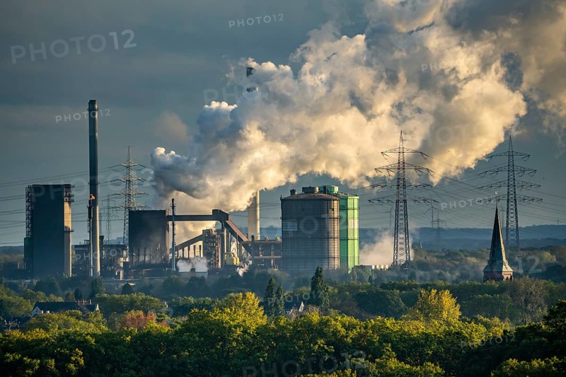 HKM Hüttenwerk in Duisburg-Hüttenheim, Hüttenwerke Krupp Mannesmann, coking plant, Duisburg, North Rhine-Westphalia, Germany, Europe