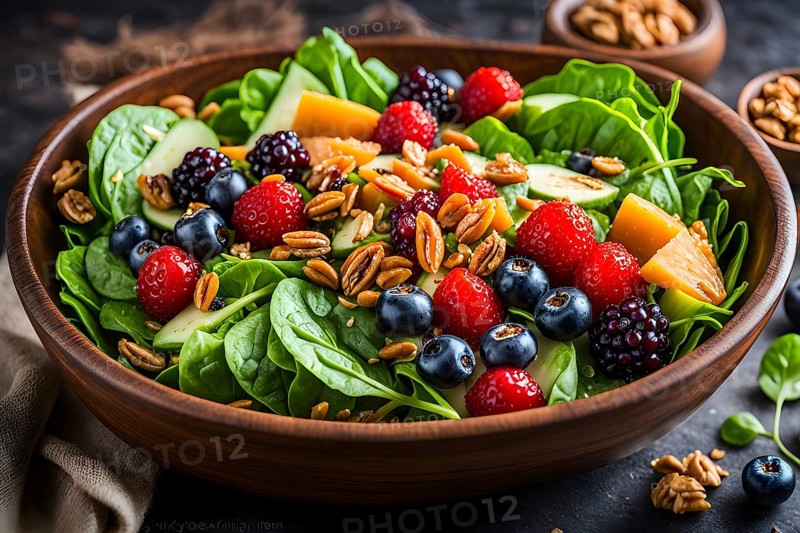 Lively and healthy mood food, AI generated, AI generated