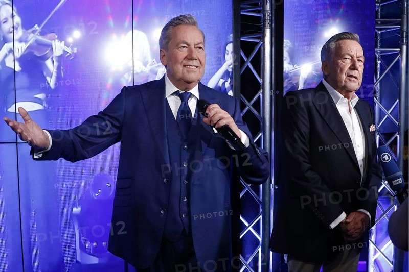 Roland Kaiser at the presentation of Roland Kaiser's wax figure for Kaisermania at Madame Tussaud's in Berlin on 15 August 2024