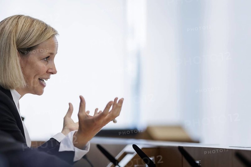 Louisa Specht-Riemenschneider, Federal Commissioner for Data Protection and Freedom of Information (BfDI), recorded at the Federal Press Conference on the appointment of the Federal Commissioner for Data Protection and Freedom of Information in Berlin, 3 September 2024
