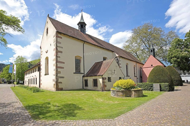 Baroque former Capuchin monastery built in 1630 with Loreto Chapel, monastery complex, Haslach, Kinzigtal, Southern Black Forest, Black Forest, Baden-Württemberg, Germany, Europe