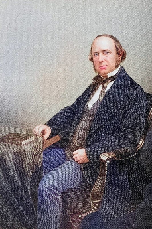 Thomas Wright, 1810-1877, English antiquary and writer. Painted by DJPound after a photograph by Maull and Polyblank. From the book The Drawing-Room Portrait Gallery of Eminent Personages, Volume 2, published in London 1859, digitally restored reproduction from a 19th century original, record date not stated