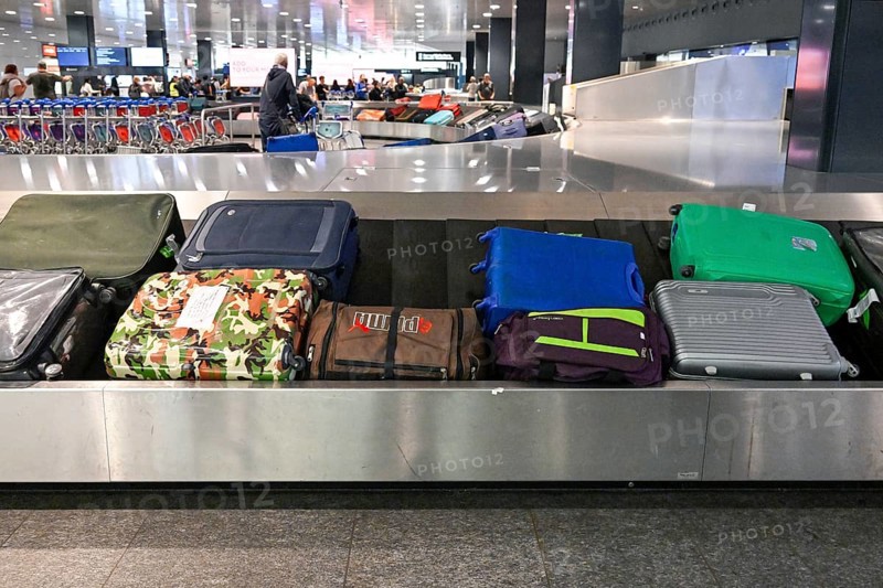 Airport baggage claim carousel baggage