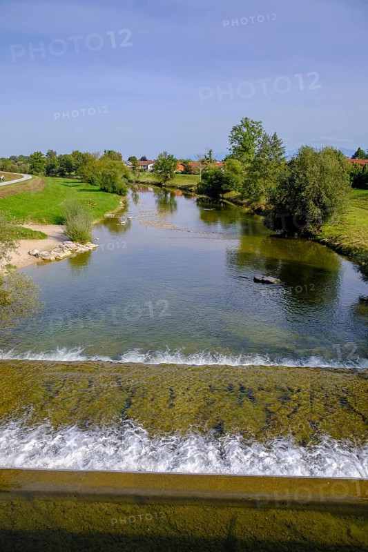 Mangfall near Heufeld, Bad Aibling, Upper Bavaria, Bavaria, Germany, Europe