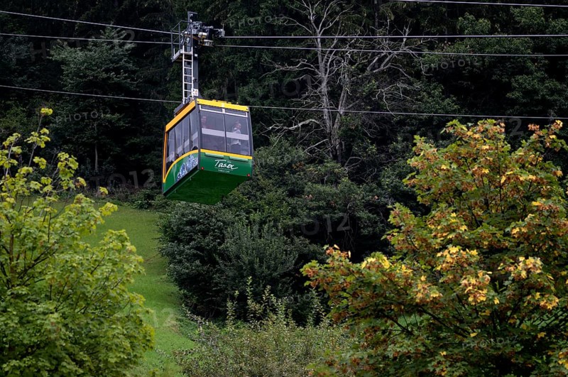 Taser cable car, gondola, Schenna, Scena, South Tyrol, Autonomous Province of Bolzano, Italy, Europe