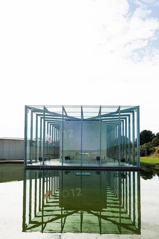 Art Museum and Langen Foundation, architect Tadao Ando, near Neuss, North Rhine-Westphalia, Germany, Europe