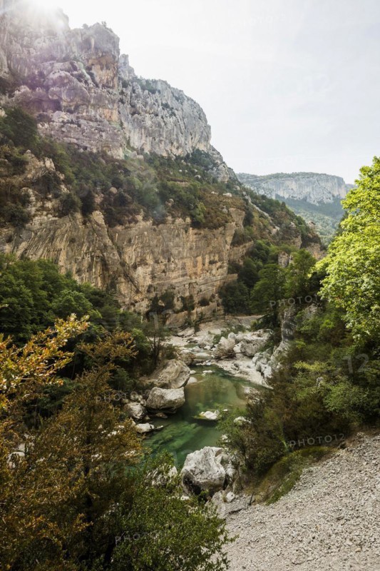 Verdon Gorge, Gorges du Verdon, Verdon Regional nature park Park, Provence, Provence-Alpes-Cote-d'Azur, South of France, France, Europe