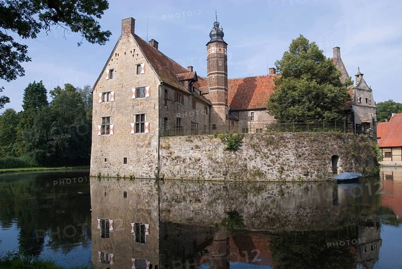 Wasserburg Vischering, Lüdinghausen, Münsterland, North Rhine-Westphalia, Germany, Europe