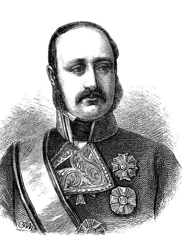 Francisco Serrano y Domínguez, 18 September 1810, 26 November 1885, a Spanish general and politician and Duke de la Torre from 1861. He was regent of Spain in 1869/70 and dictatorial president of the First Republic in 1874 after a coup d'état, Historical, digital reproduction of an original from the 19th century