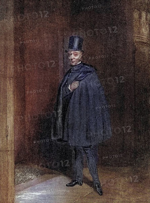 Arthur Wellesley 1st Duke of Wellington 1769 1852 English soldier and statesman The Duke entering the House of Lords after a painting by S.J. Jones, Historical, digitally restored reproduction from a 19th century original, Record date not stated