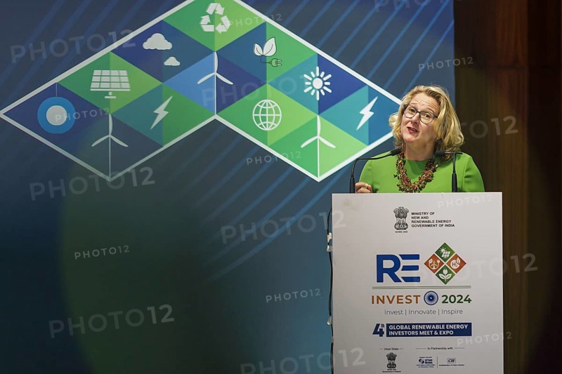 Svenja Schulze (SPD), Federal Minister for Economic Cooperation and Development lands in India in Ahmedabad, 16.09.2024. Ahmedabad, 16.09.2024.photographed on behalf of the Federal Ministry for Economic Cooperation and Development
