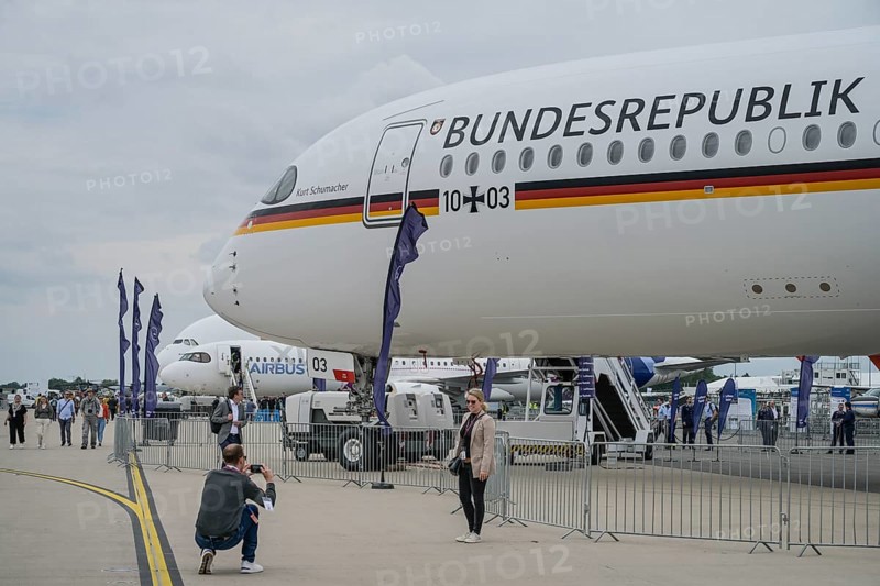 Air Force Air Wing, Airbus A350, Kurt Schumacher, ILA 2024, International Aerospace Exhibition Berlin, Schönefeld, Brandenburg, Germany, Europe