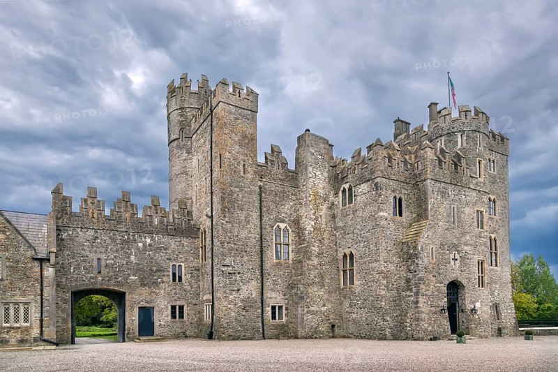 Kilkea Castle is a medieval stronghold near the village of Kilkea, Ireland, Europe