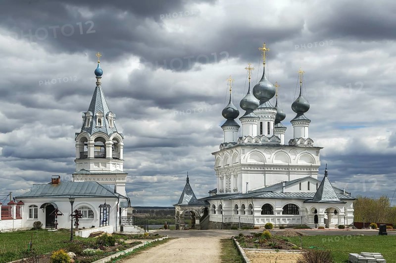 Church of the Resurrection and Church of the Presentation in Resurrection Monastery, Murom, Russia, Europe